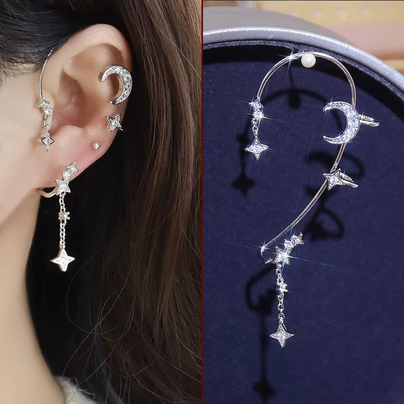 Pendientes de Estrella y Luna
