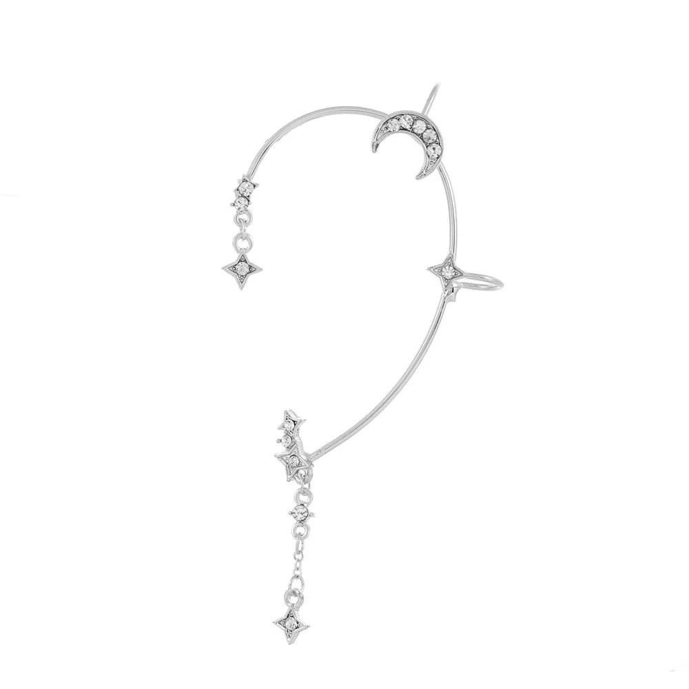 Star and Moon Earrings