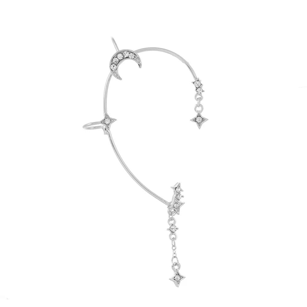 Star and Moon Earrings