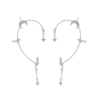 Star and Moon Earrings