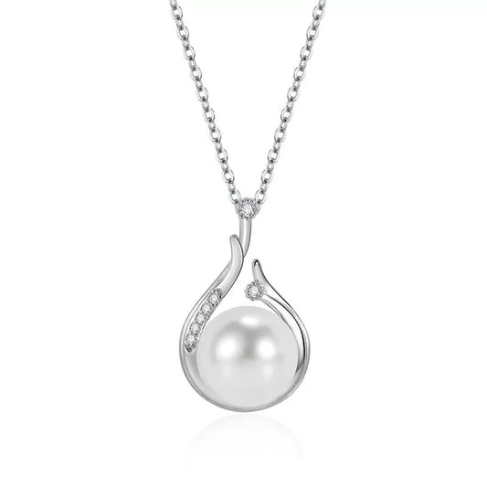 Pearl Teardrop Necklace and Earring Set