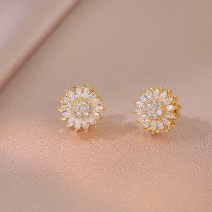 Sunflower Mood Jewelry Set – Rotatable Design