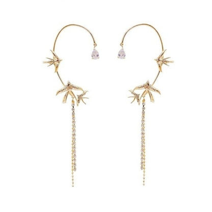 Star Swallow Ear Cuffs