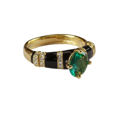 Emerald Eclipse Ring