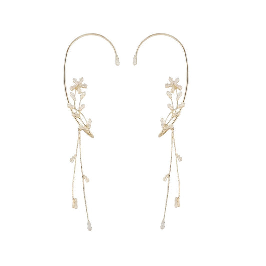 Snowflake Tassel Ear Cuffs
