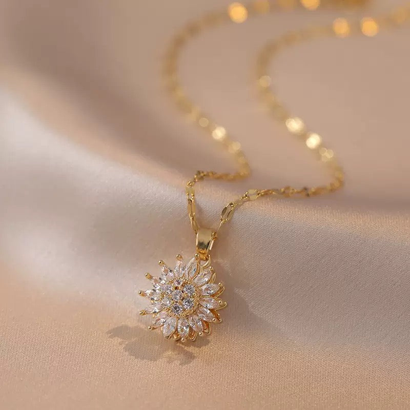 Sunflower Mood Jewelry Set – Rotatable Design