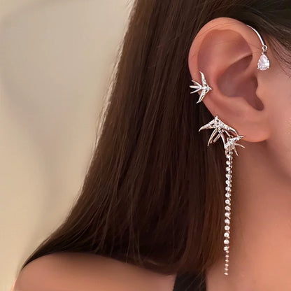 Star Swallow Ear Cuffs