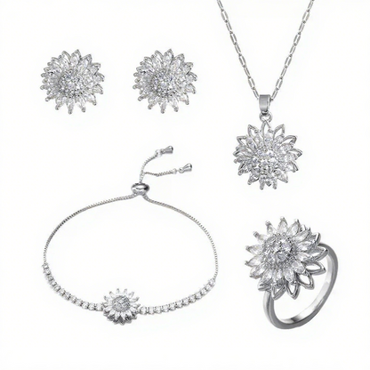 Sunflower Mood Jewelry Set – Rotatable Design